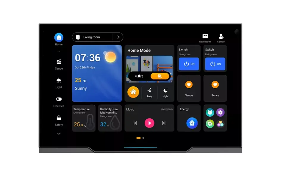 Akubela | HyPanel Ultra PH81-PoE-ST - Паметна контролна единица со дисплеј (црн)