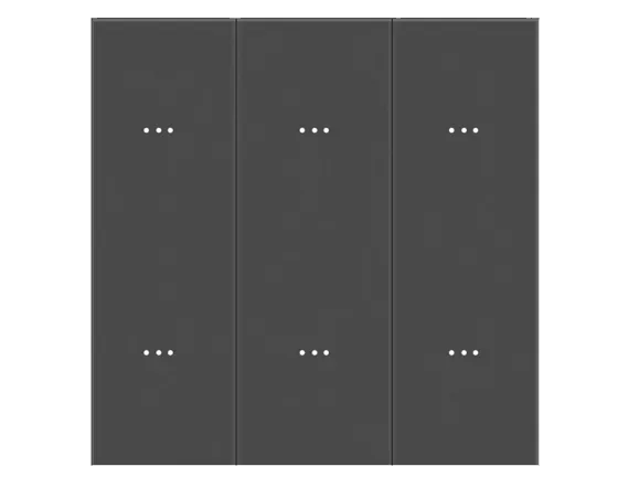 Akubela | M1 2-Gang 6-Button Switch - Прекинувач со 6 копчиња (црн)