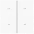 Akubela | 2 Gang Curtain Switch EU - Прекинувач за завеси со 2 копчиња (бел)