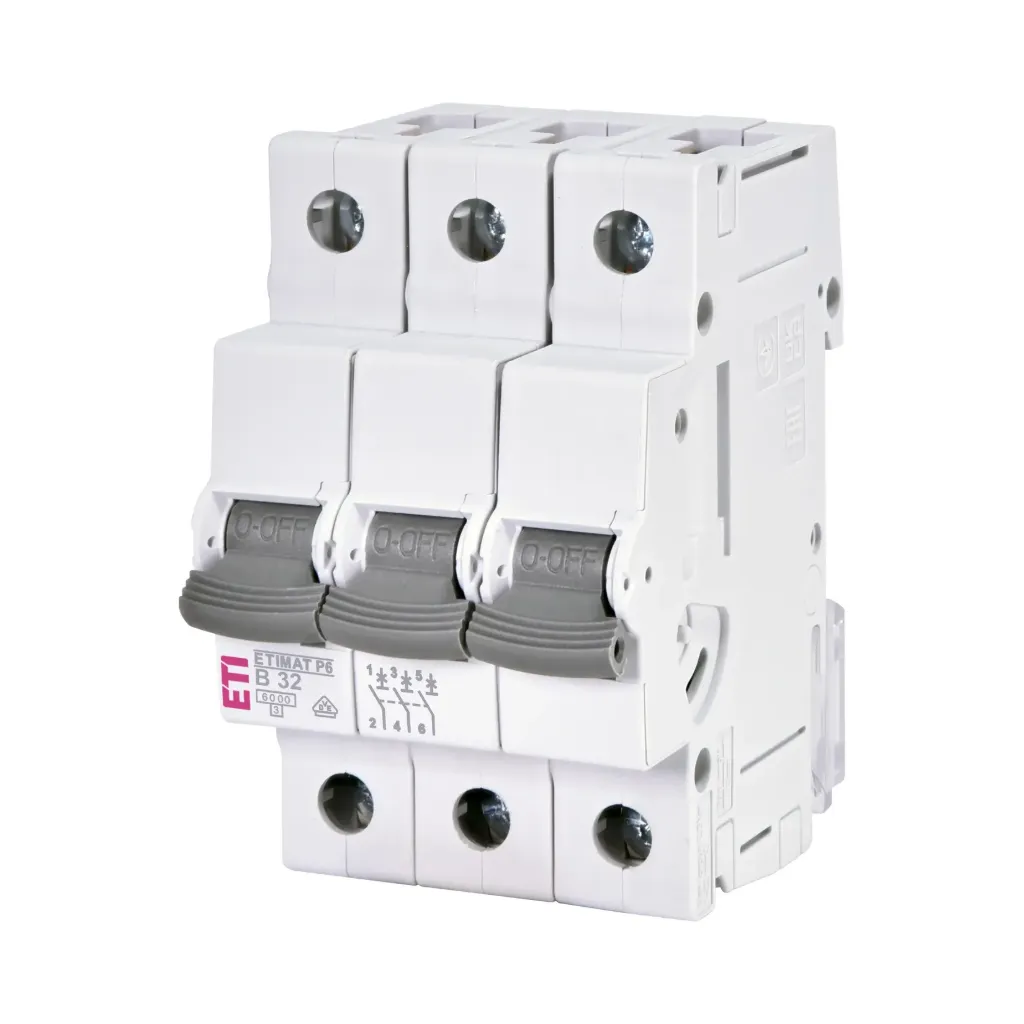 [001900313] ETI | Минијатурен автоматски осигурувач ETIMAT P6 3p B32