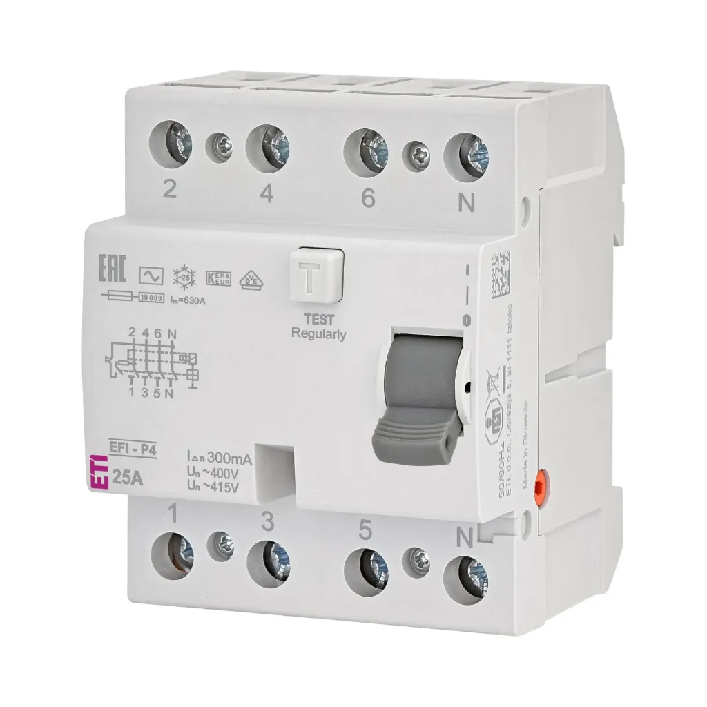 ETI | Диференцијална склопка EFI-P4 AC 25/0.3