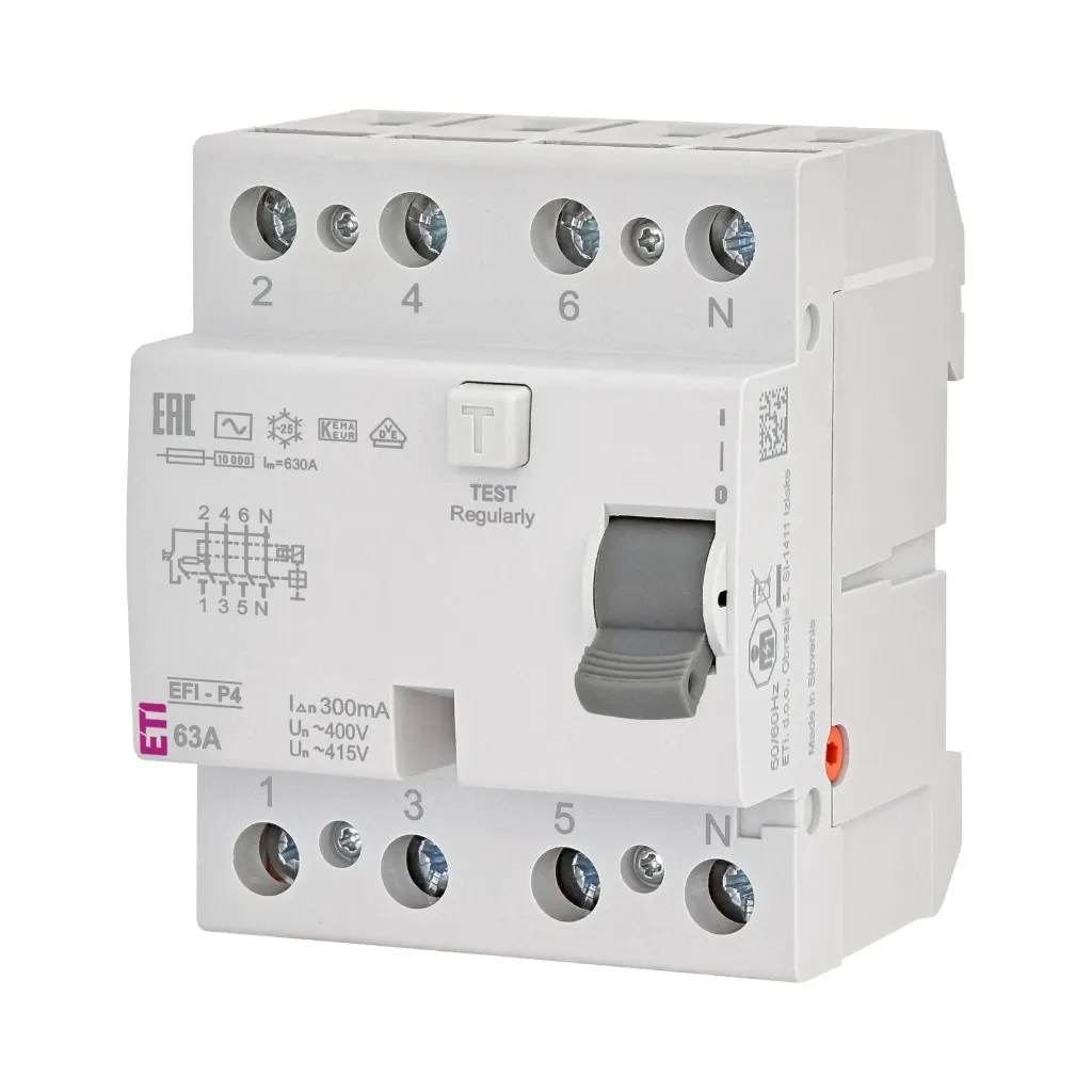 ETI | Диференцијална склопка EFI-P4 AC 63/0.3