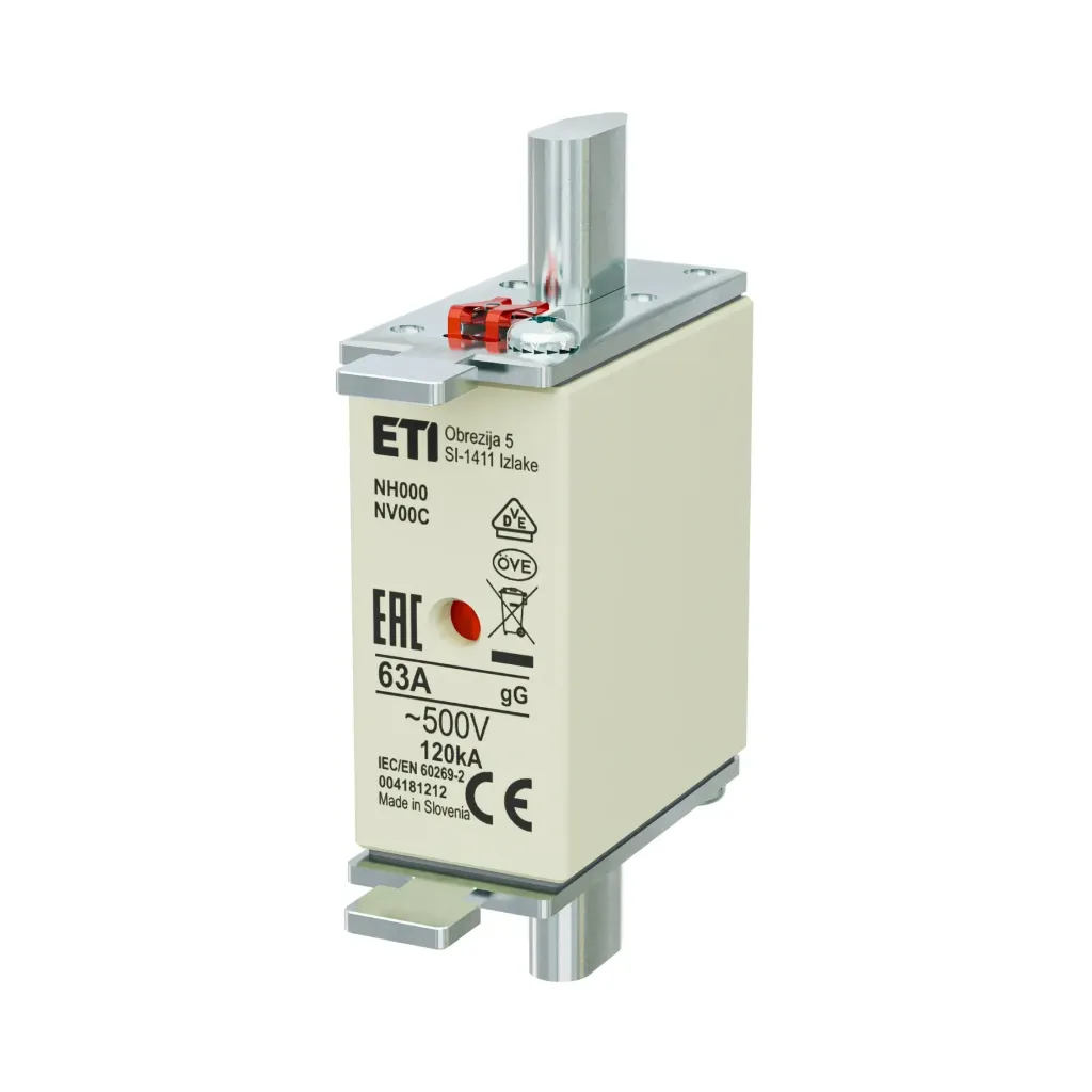 ETI | Ножест осигурач NH000 gG 63A/500V