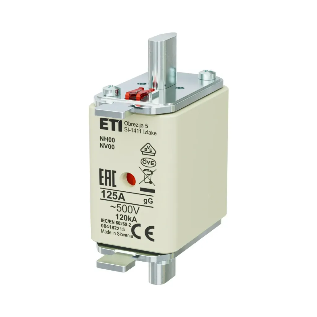 [004182215] ETI | Ножест осигурач NH00 gG 125A/500V