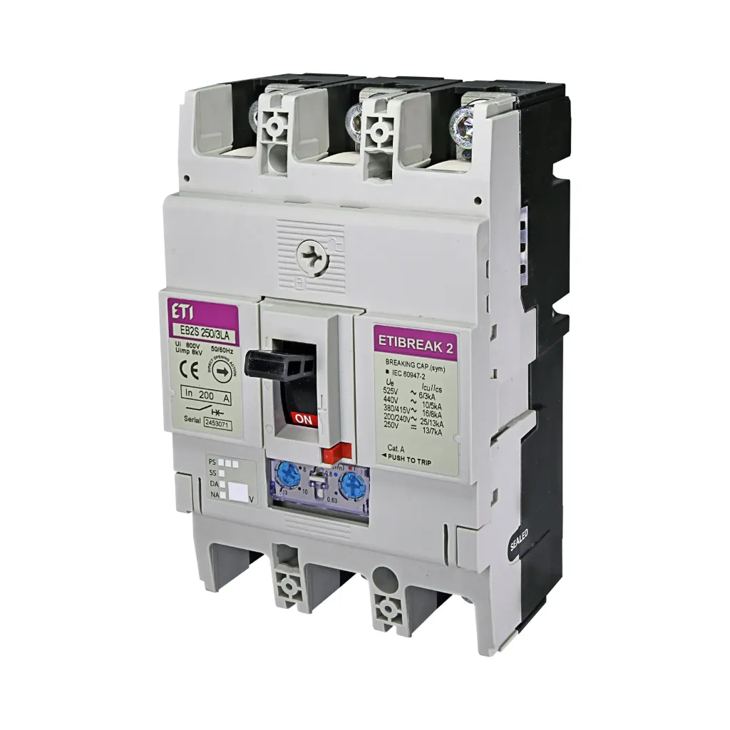 ETI | АС склопка подесива EB2S 250/3LA 200A 3p