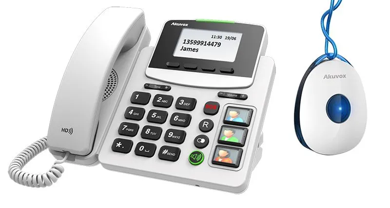 [R15P-869 (no PSU)] Akuvox | R15P-869 (no PSU) Премиум Android IP видео телефон со еден привезок