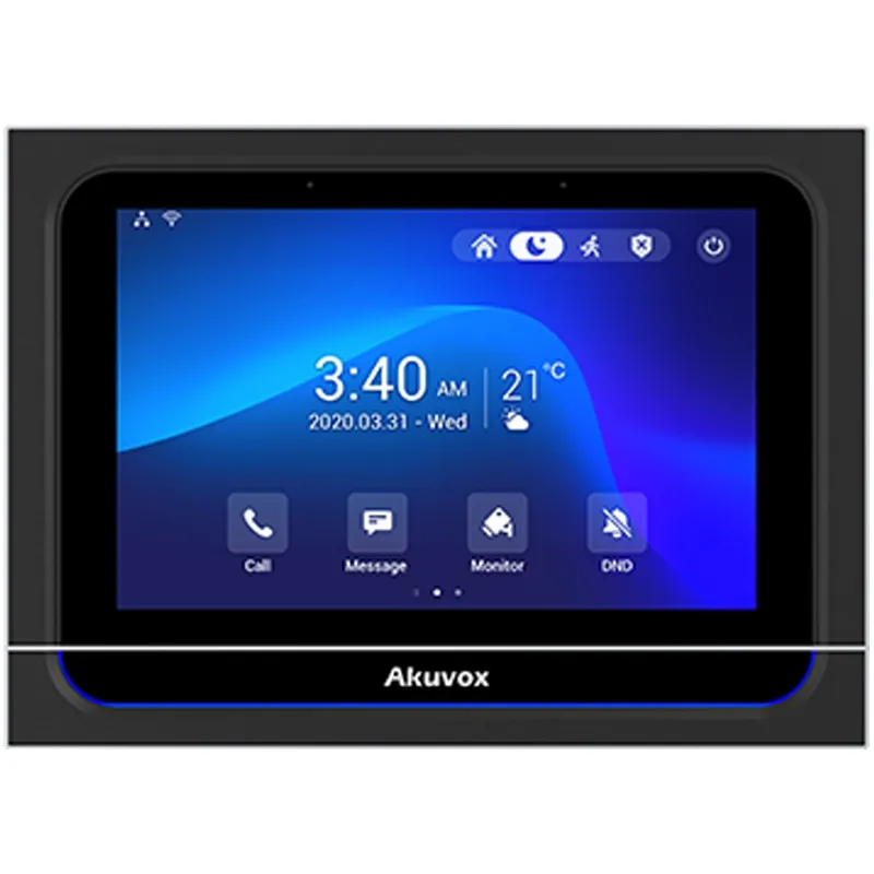 Akuvox | X933W Внатрешен панел за контрола на пристап и домофонија црн (Wi-Fi)