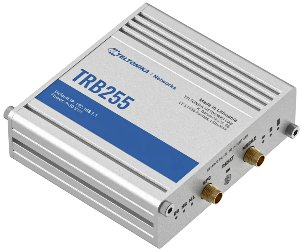 Teltonika | TRB255 (4G LTE Cat 4, Dual SIM, RS232/RS485, I/O) Industrial Gateway - Индустриски Гејтвеј