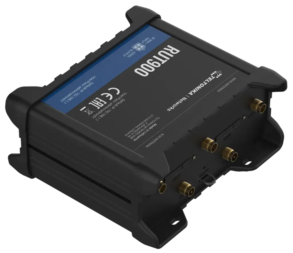 Teltonika | RUT900 (3G / 2G, Wi-Fi, 4x Ethernet, Dual SIM) Industrial Router - Индустриски Рутер