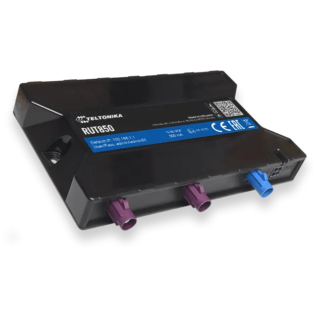 Teltonika | RUT850 (4G Cat 4, Wi-Fi, Ignition Detection, 1x SIM) Automotive Router - Автомобилски Рутер