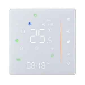 Akubela | BAC-006EZB Zigbee Thermostat Fancoil 220V-4PIPE - Паметен термостат