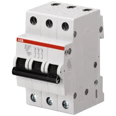 [2CDS213001R0505] ABB | SH203-B50 (Miniature Circuit Breaker) - Минијатурен автоматски осигурувач 3P B50