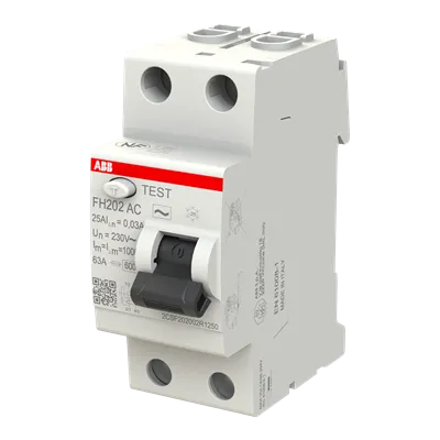 ABB | FH202AC-25/0,03 (Residual Current Circuit Breaker) - Диференцијална склопка 2P AC 25A 30mA