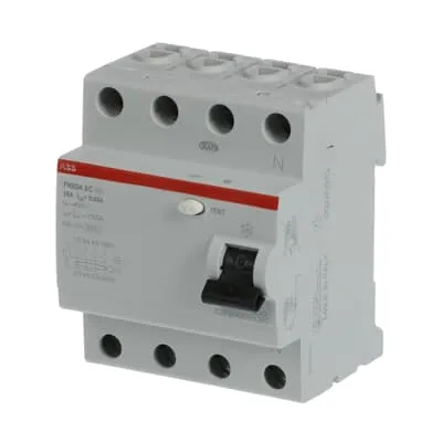 [2CSF204002R1250] ABB | FH204AC-25/0,03 (Residual Current Circuit Breaker) - Диференцијална склопка 4P AC 25A 30mA