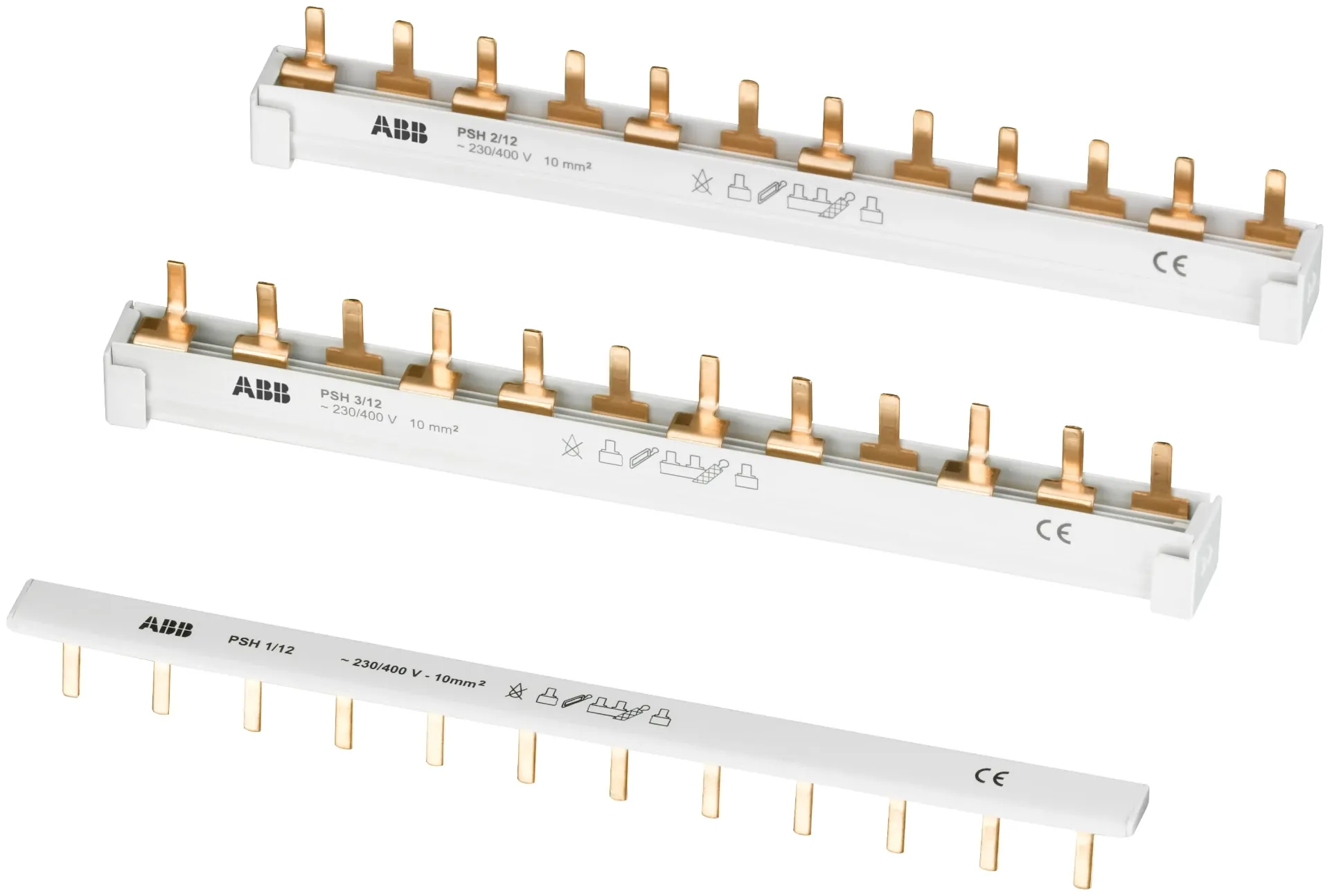 [2CDL111001R1060] ABB | PSH 1/60 (Pin Busbar) - Еднофазна поврзна шина 1P 60 пинови