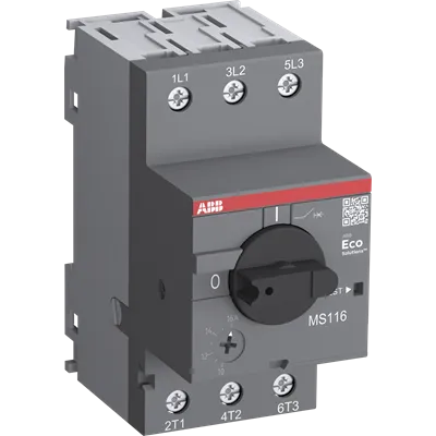 [1SAM250000R1009] ABB | MS116-6.3 (Manual Motor Starter) - Моторен заштитен прекинувач 4.00-6.30A