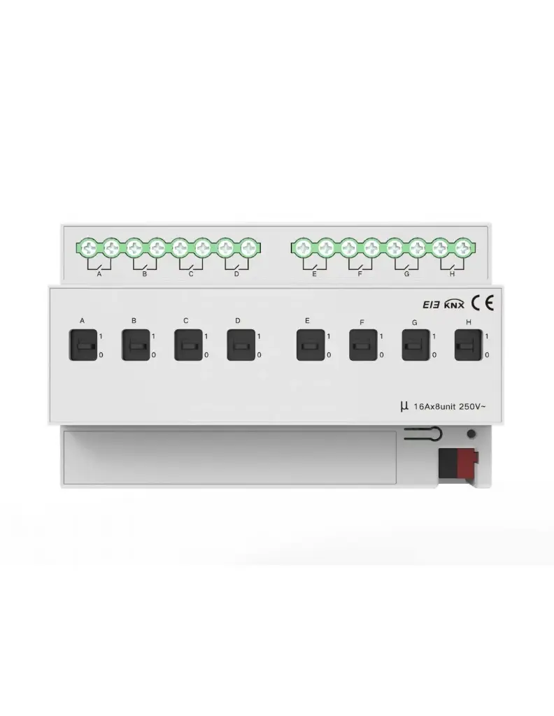 [KXAC-B1R8A16] Akubela | KXAC-B1R8A16 8-Gang 16A Switch Module - Прекинувачки модул