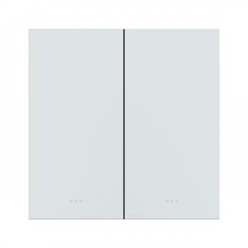 [39031-11-1] Akubela | SM-2G 2 Gang Smart Key Switch - Паметен двоен прекидач со две копчиња (бел)