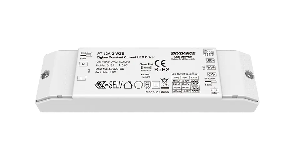 Akubela | PT-12A-2-WZS Constant Current CCT LED Driver - Контролер за ЛЕД осветлување, со константна струја