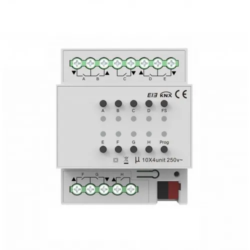 Akubela | KXAC-B1C4 EIB/KNX 4-Gang Curtain Module - Панел за контрола на пристап и домофонија