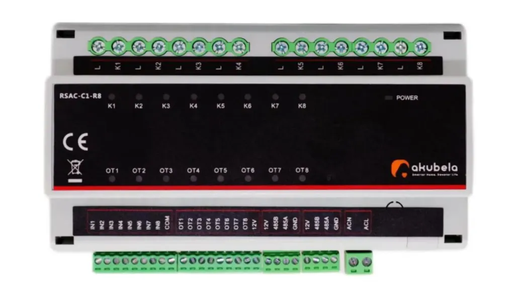 [ETAC-C1-R10] Akubela | (RS-485) ETAC-C1-R10 Switch Actuator - Прекинувач-актуатор
